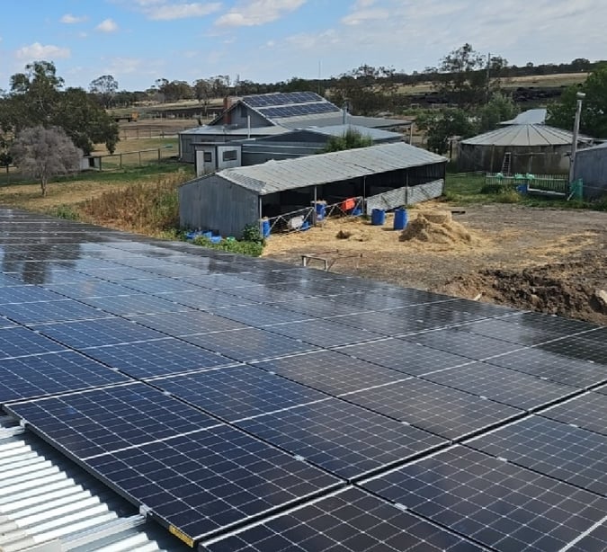 three phase off grid dairy power