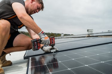 solar and battery installation