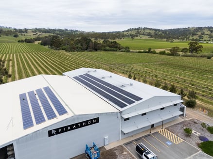 pirathon winery commercial solar panels