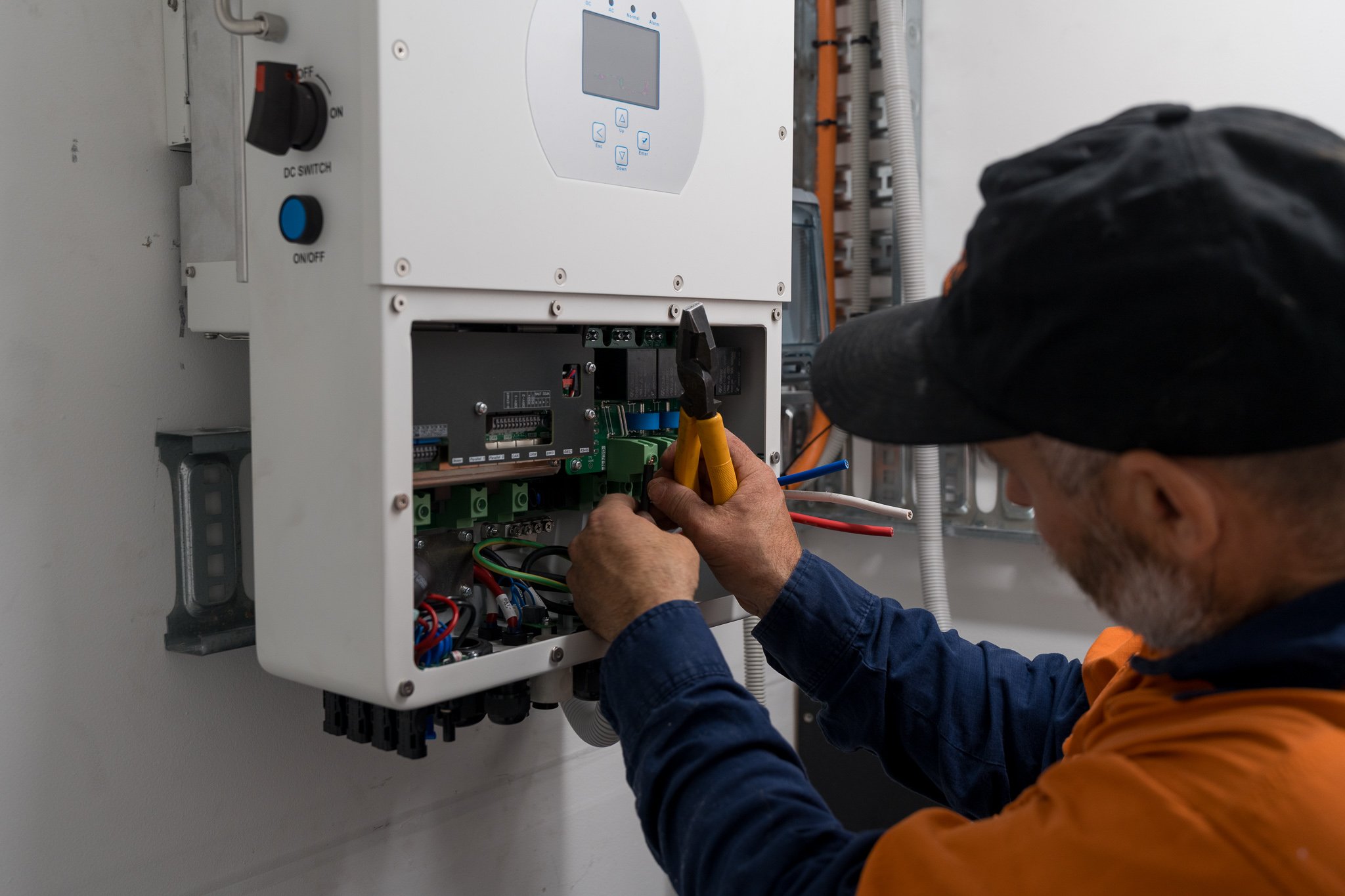 solar and battery installation