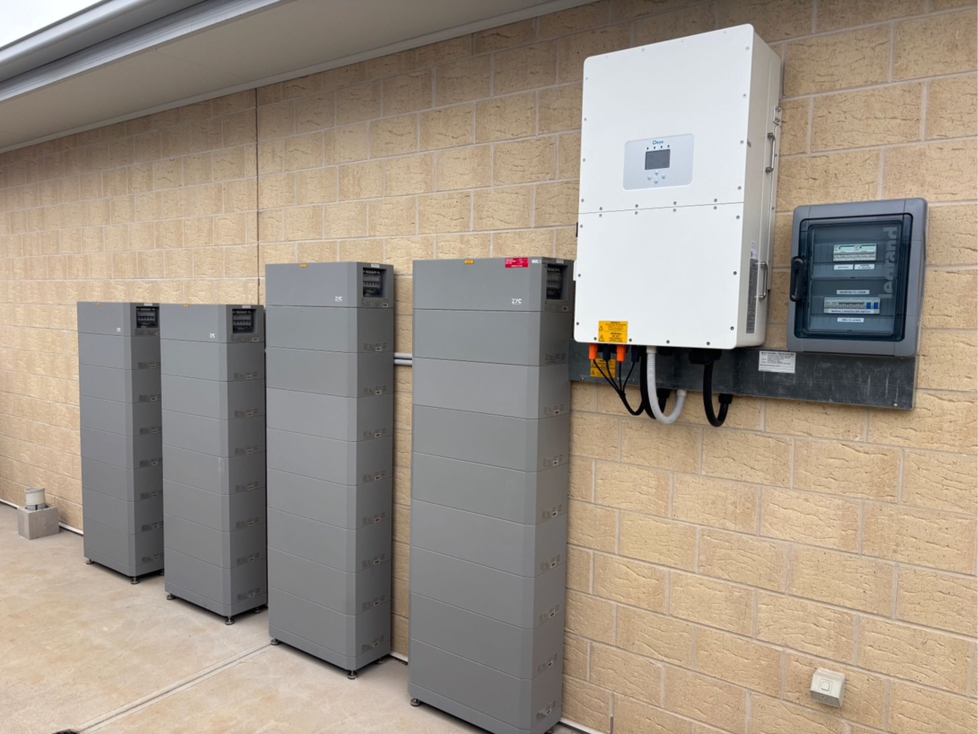 battery storage on a grid connected home
