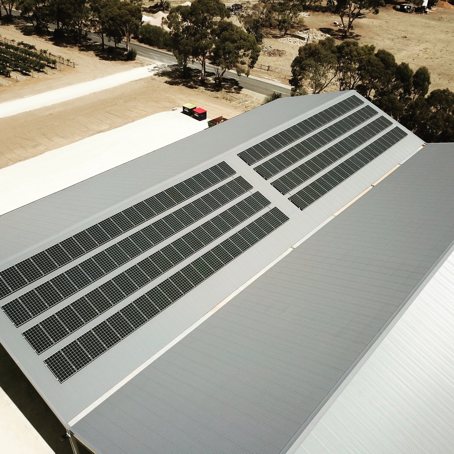 Solar Panel Installation Shed