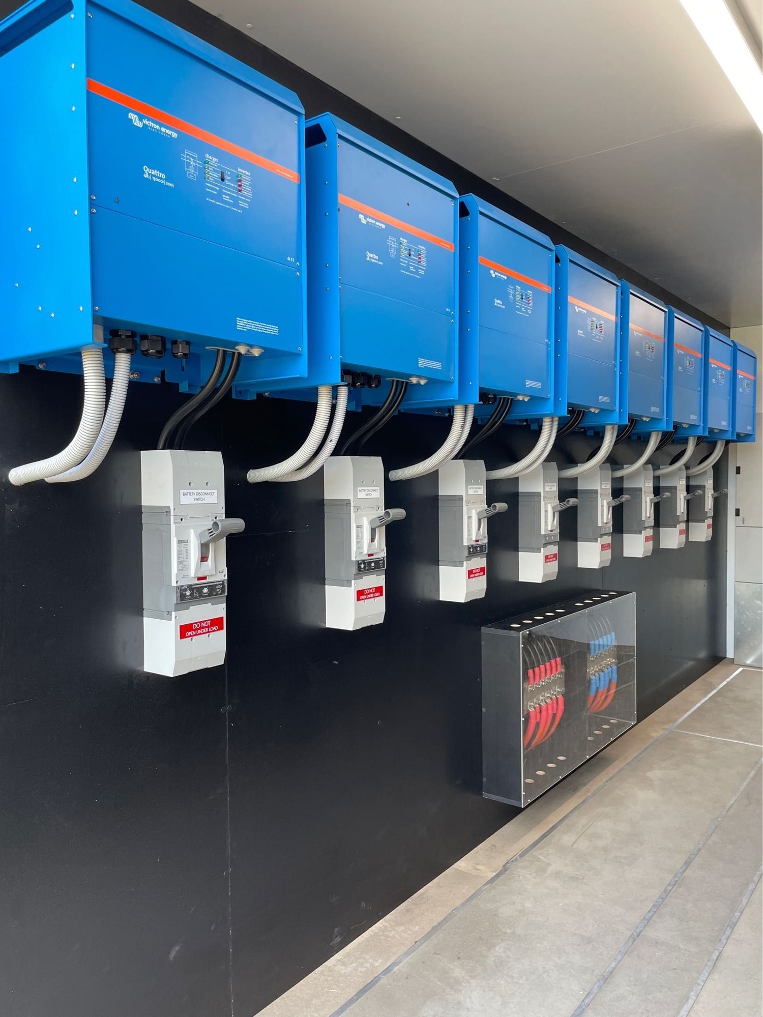 robotic dairy - mchugh dairy power system - victron multicluster