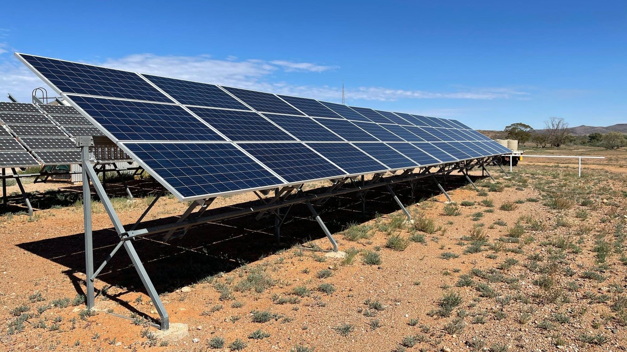 Moolawatana Station Off-grid Power Solar Panels