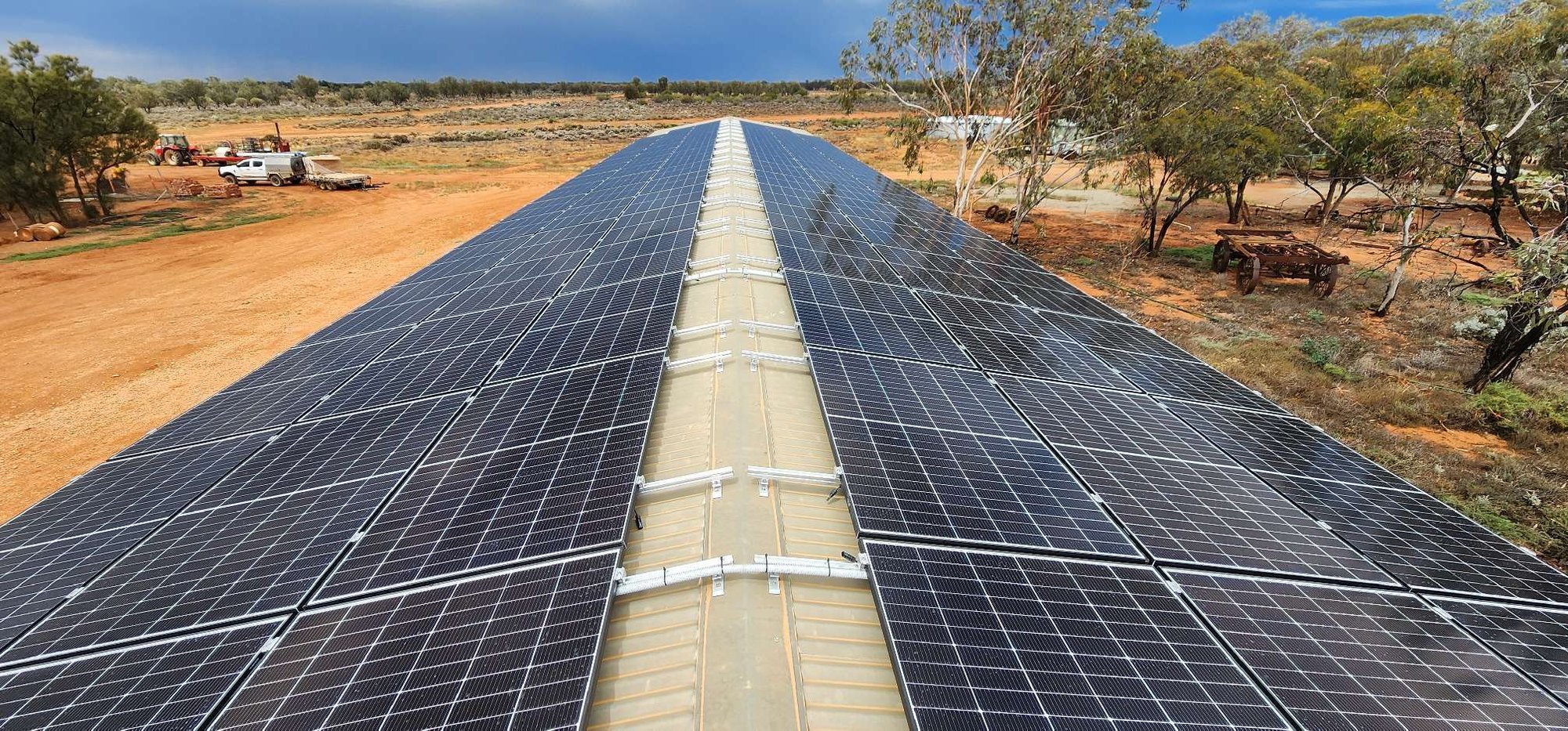 Roof Mount Solar Panel Array