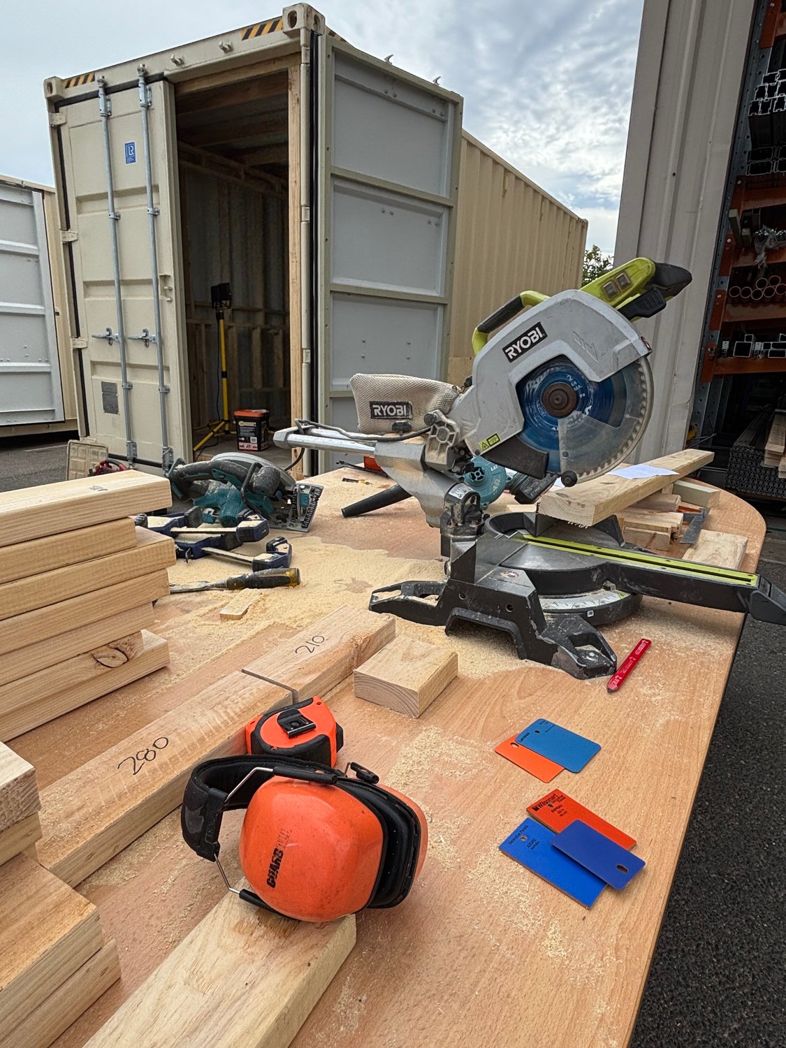 off grid power system container build