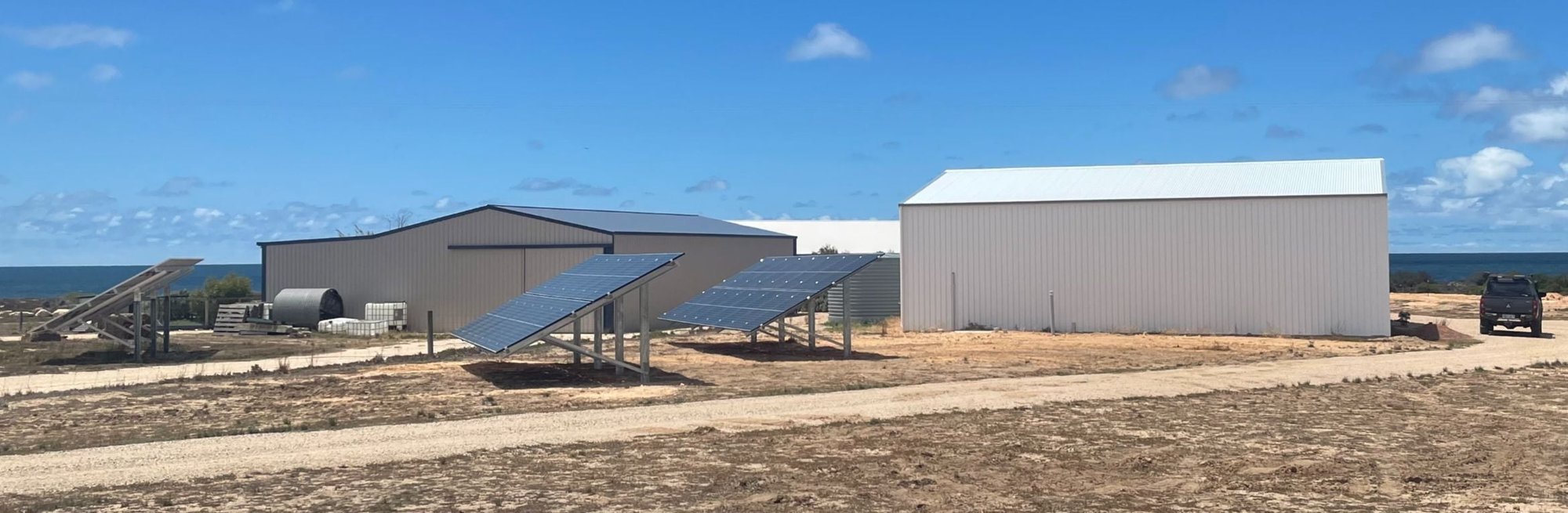 Ground Mount Solar Panel Array