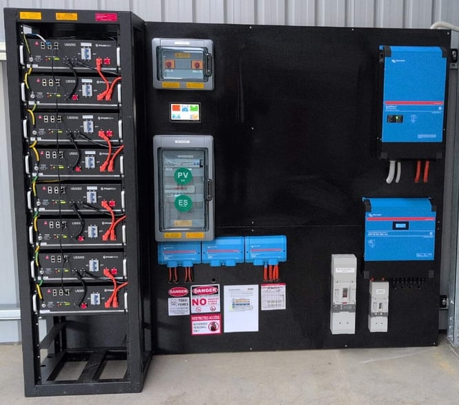 Off Grid Power System - Dinglabedinga in the Mount Lofty Ranges, South Australia