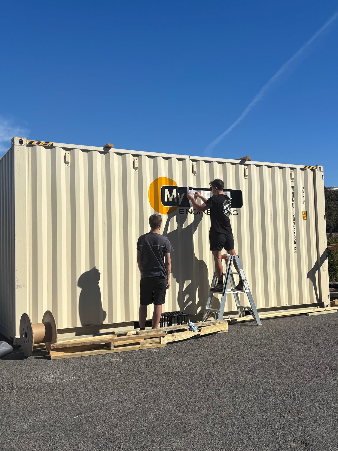 containerised off grid power system build