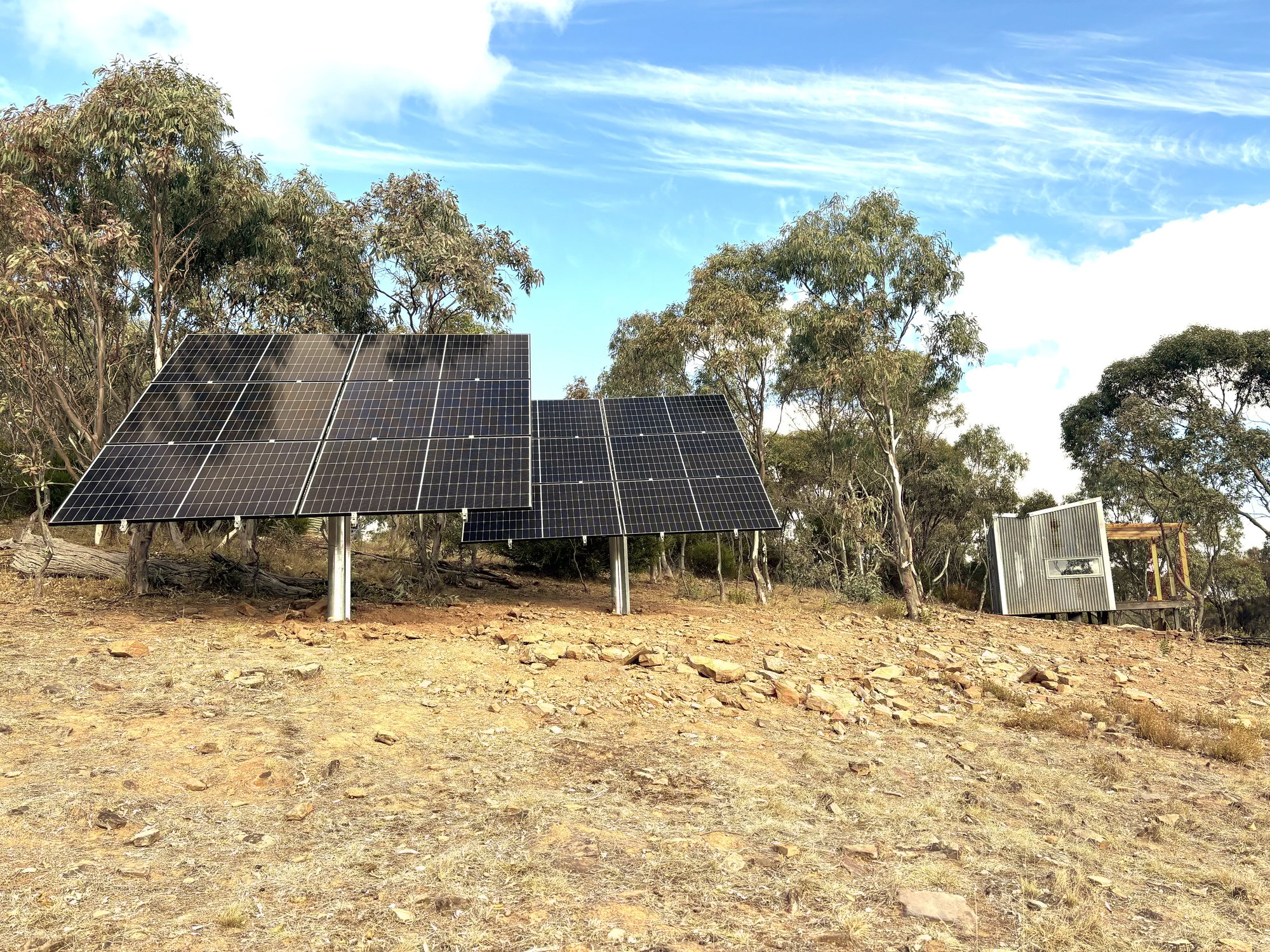 MyEnergy designed & installed off-grid power for Tiny House accommodation, Highland Valley SA.