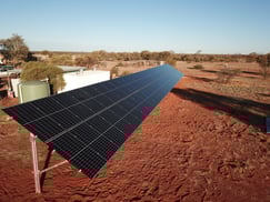 Off-grid Solar Panel at a Remote Location