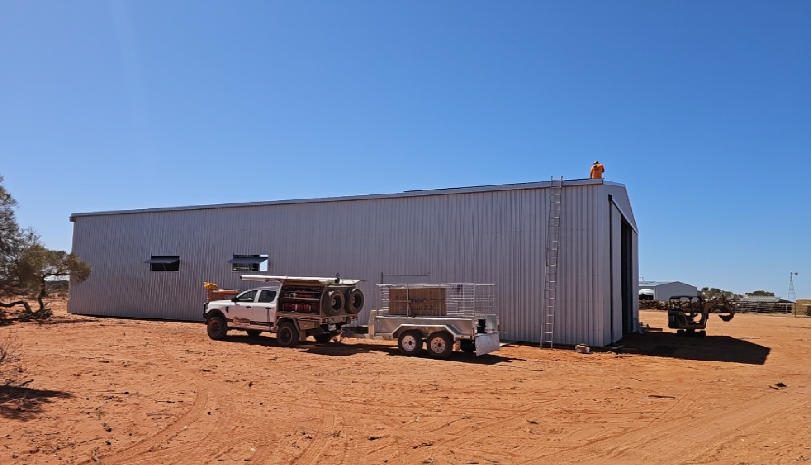 Off Grid Power Supply For A Newly Built Shed at Mahanewo Station, South Australia.
