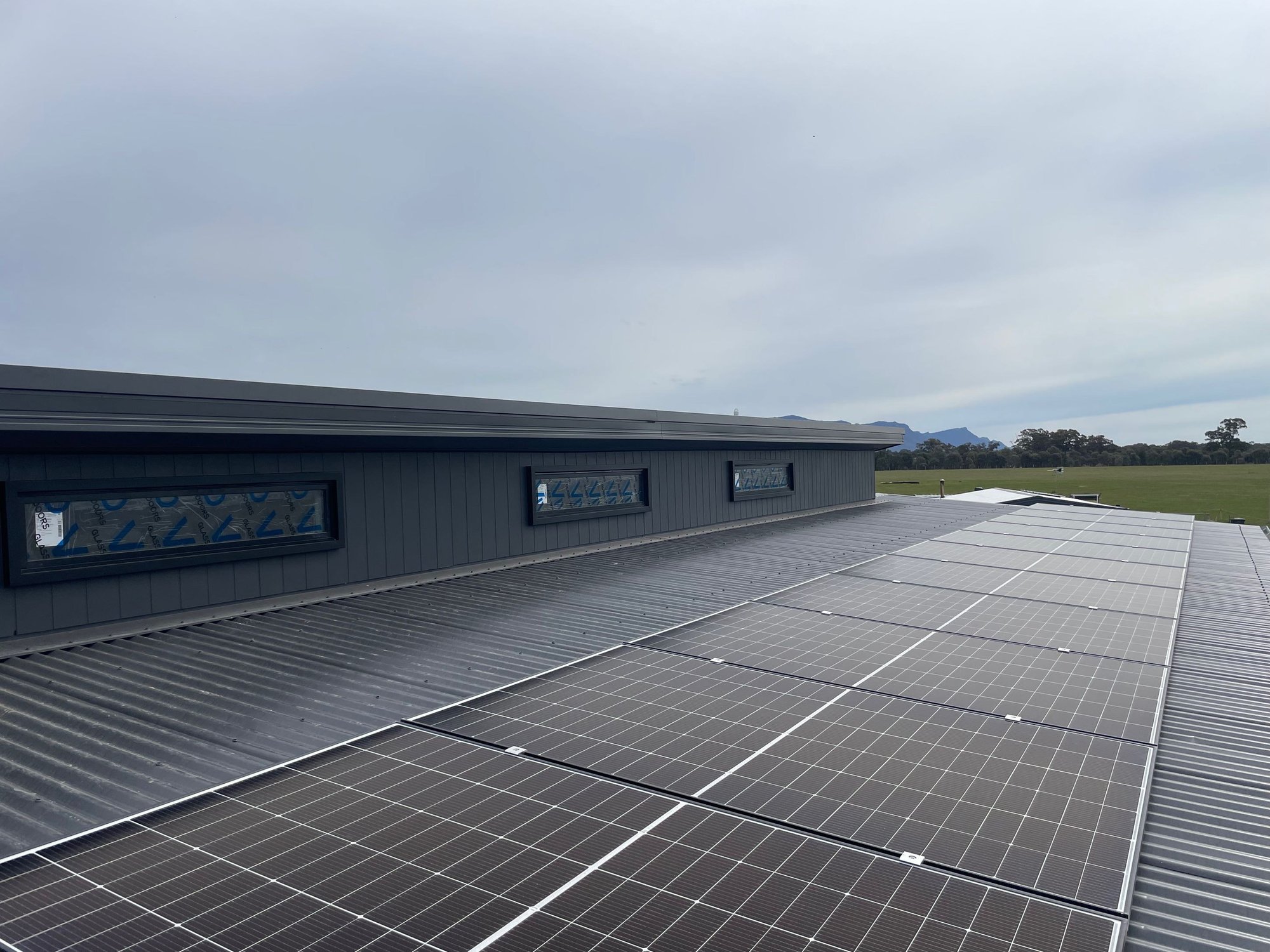 Shed Roof Mounted Solar Panels