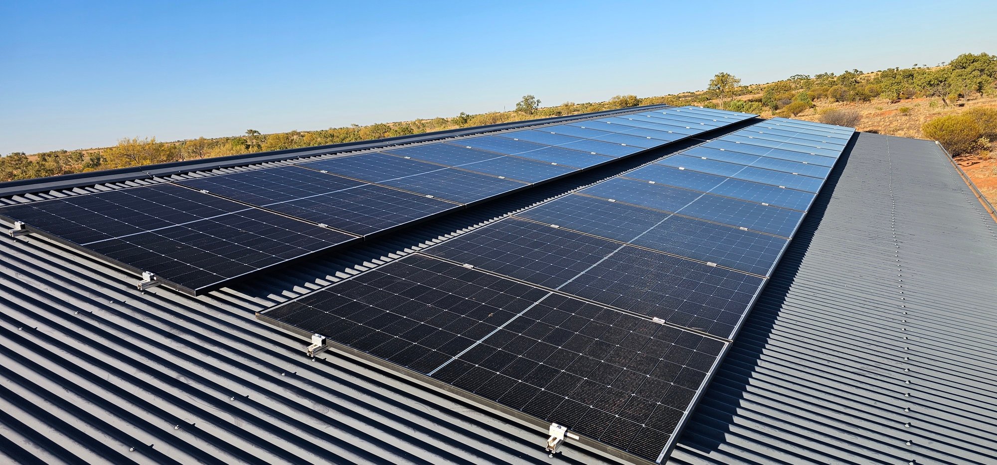 JA Solar Panels Roof Mount Array