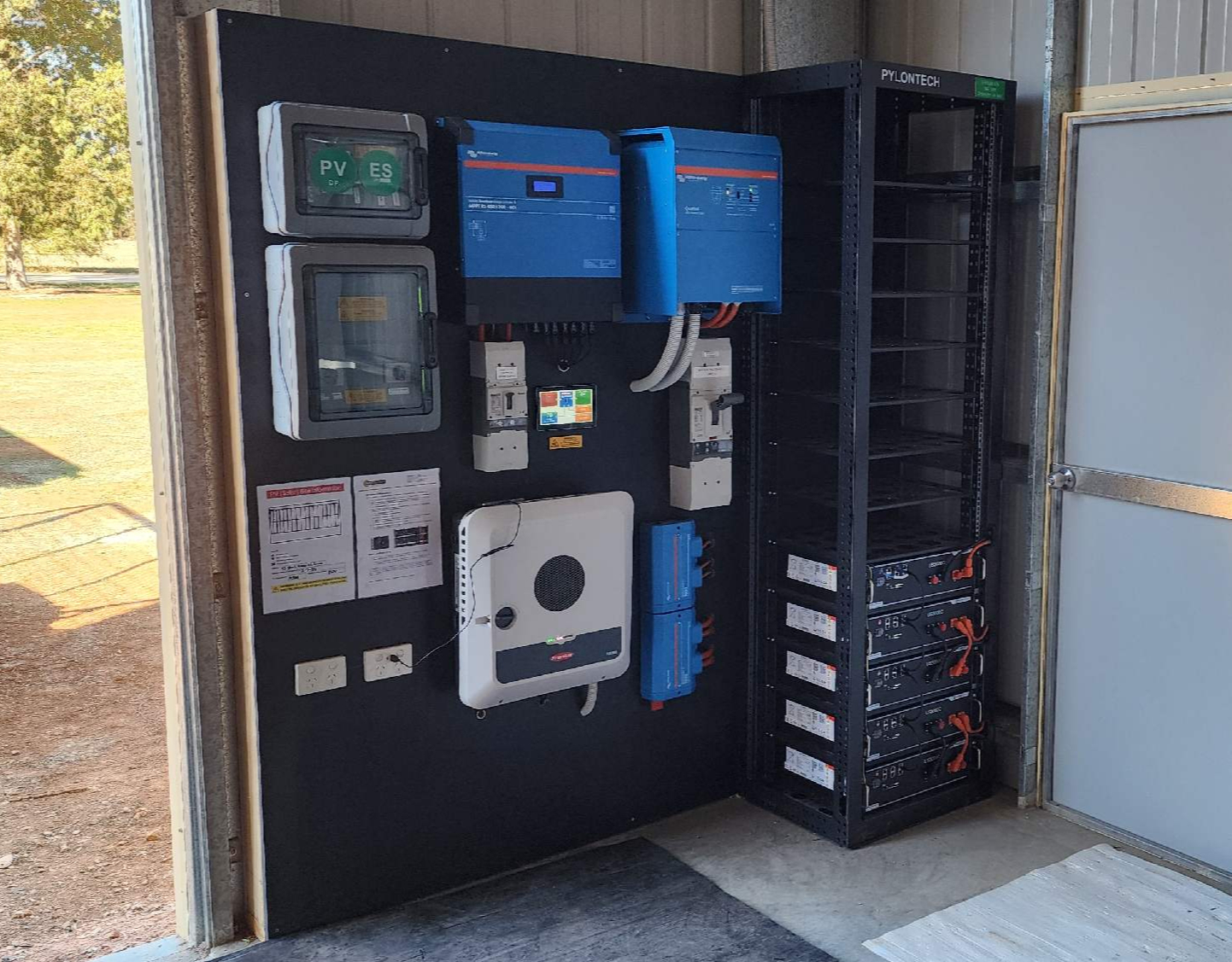 Off-grid Set Up In Shed