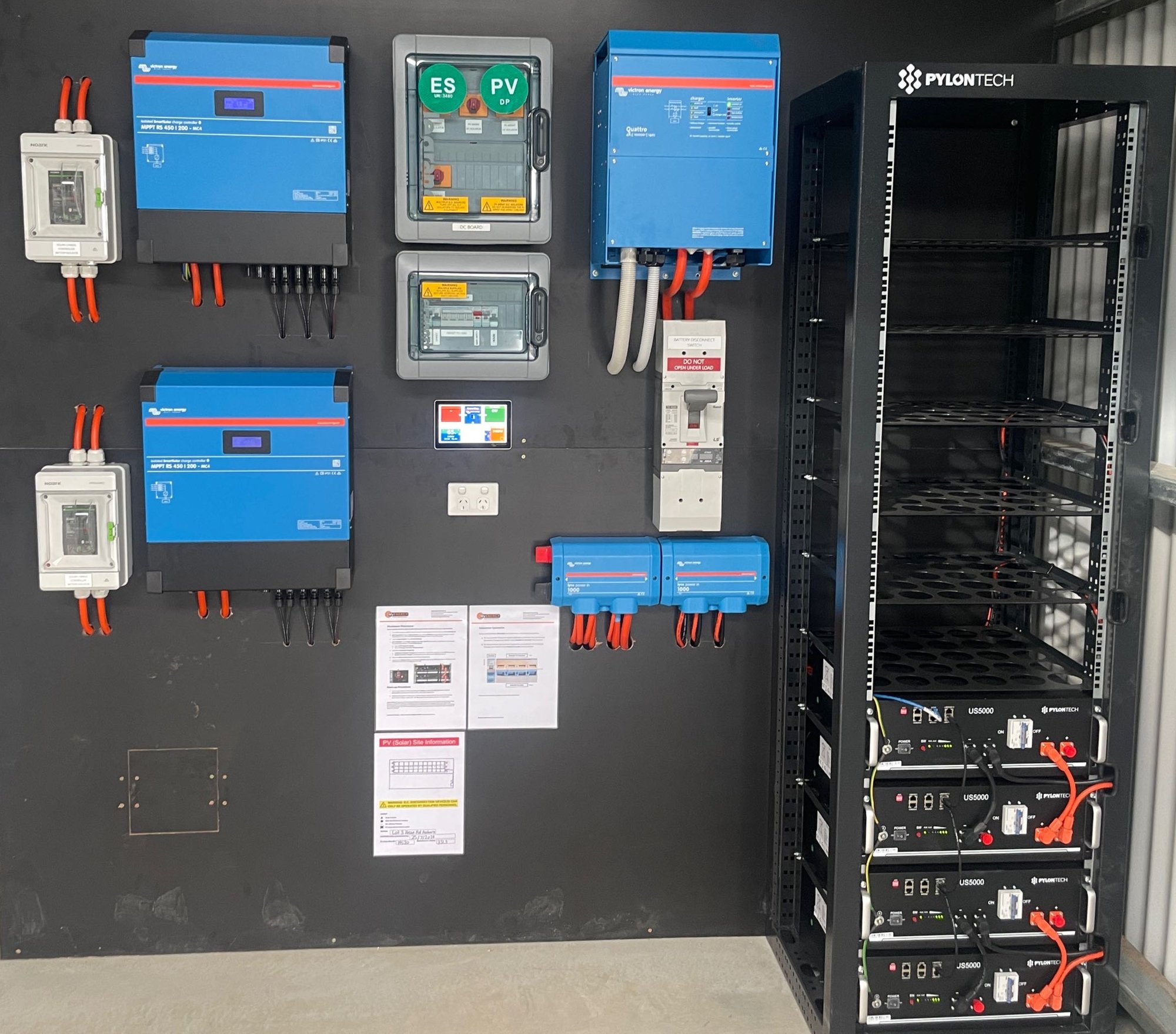 Off-grid Power System - Attunga Vineyard, Clare Valley South Australia.