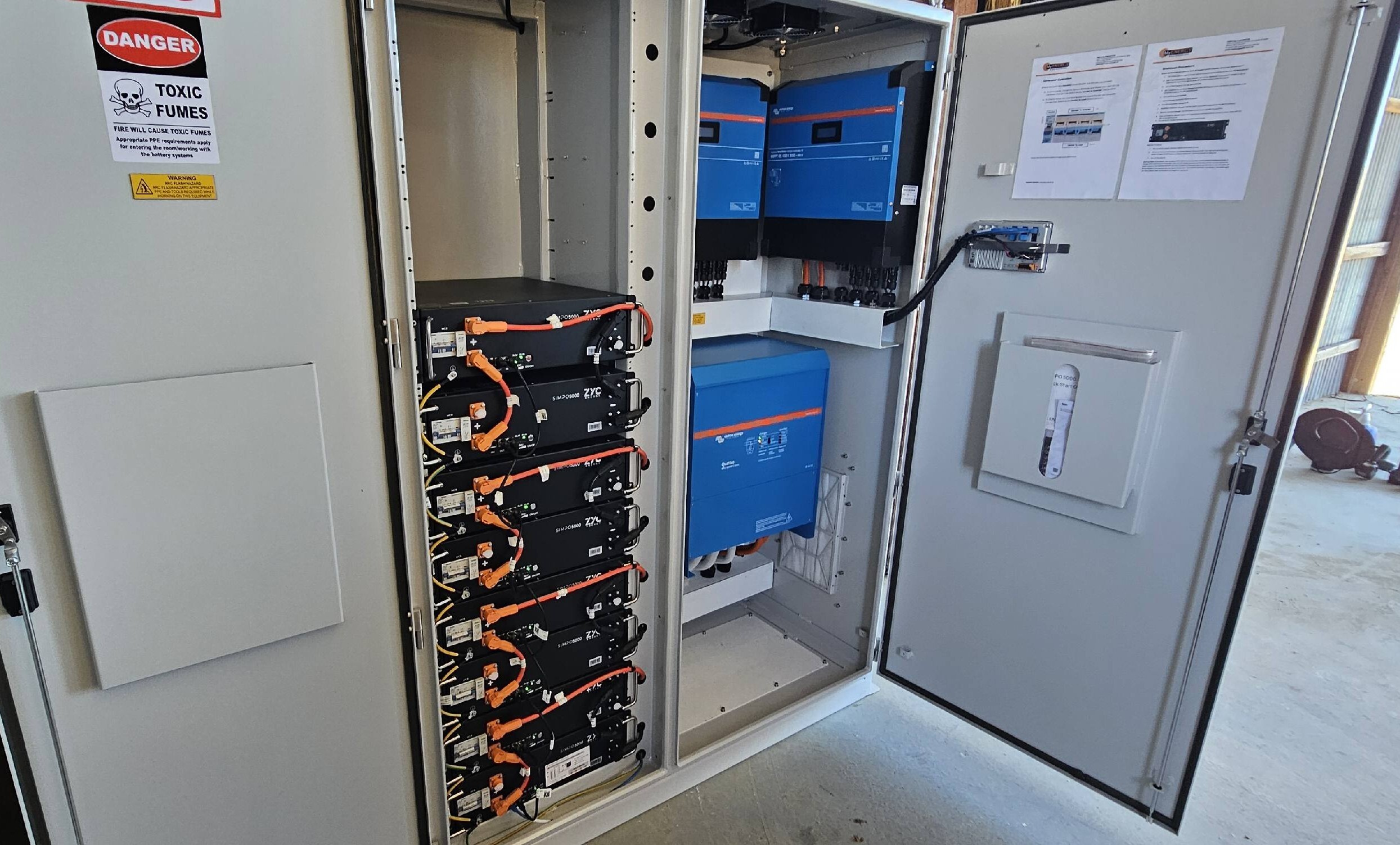 Off Grid Power System Upgrade for Nomad Farms, Finniss South Australia.