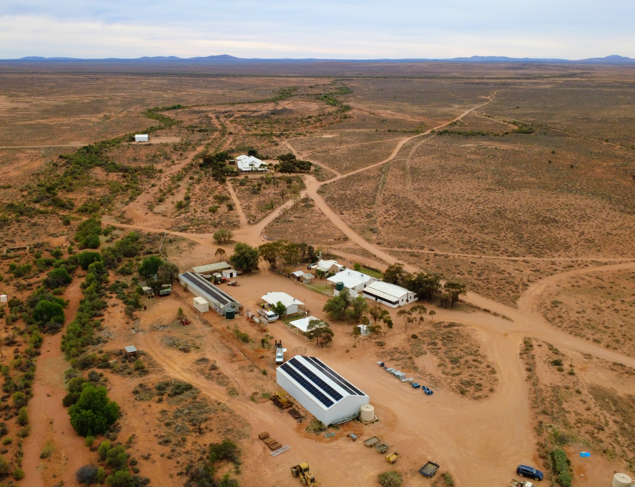 Off Grid Power System: Mount Victor Station in South Australia.