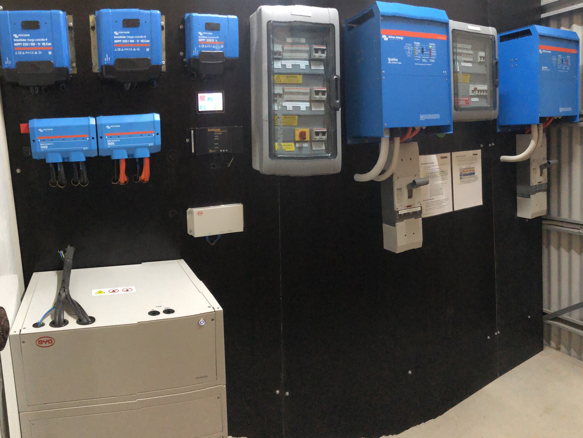 Off-grid Power System Featuring Victron Components & BYD Batteries