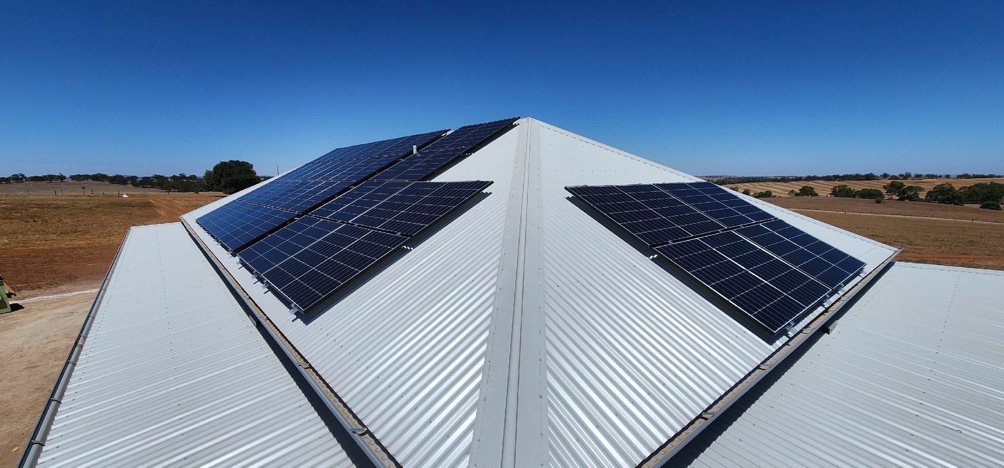 Off-grid Solar System, Roof Mount Solar Panel Array, Mintaro South Australia