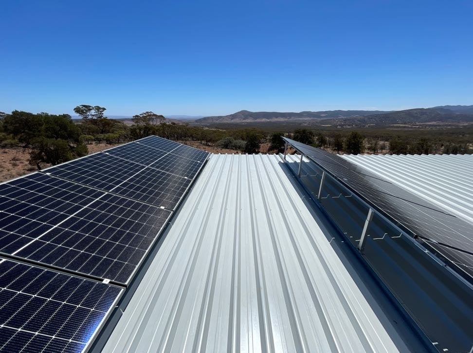 Tiny House Off Grid Power System in the Flinders Ranges, South Australia.