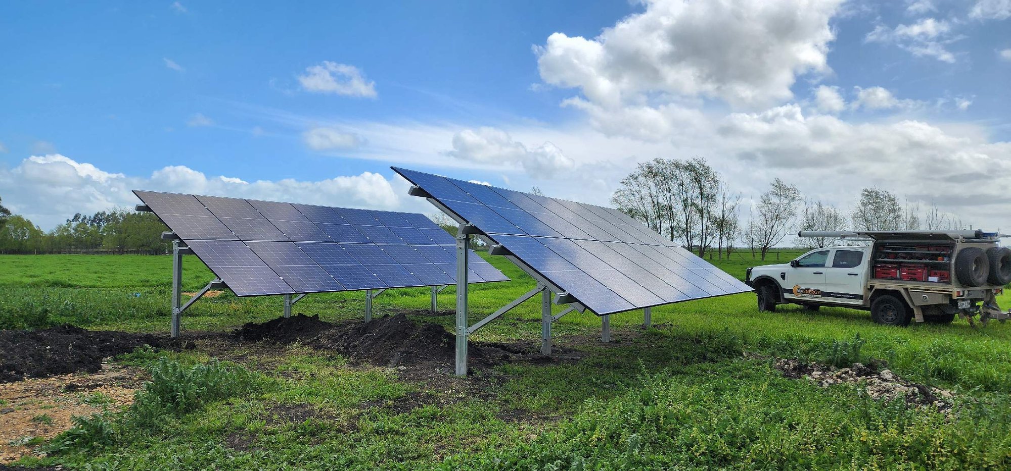 Ground Mount Solar Panel Array