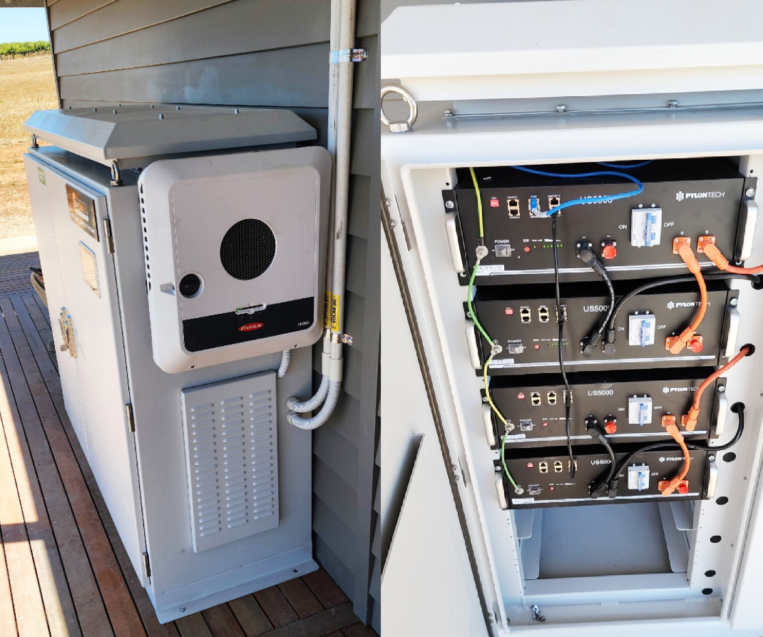 Off-grid Solar System Housed Within A Vermin and Weatherproof Cabinet~mv2