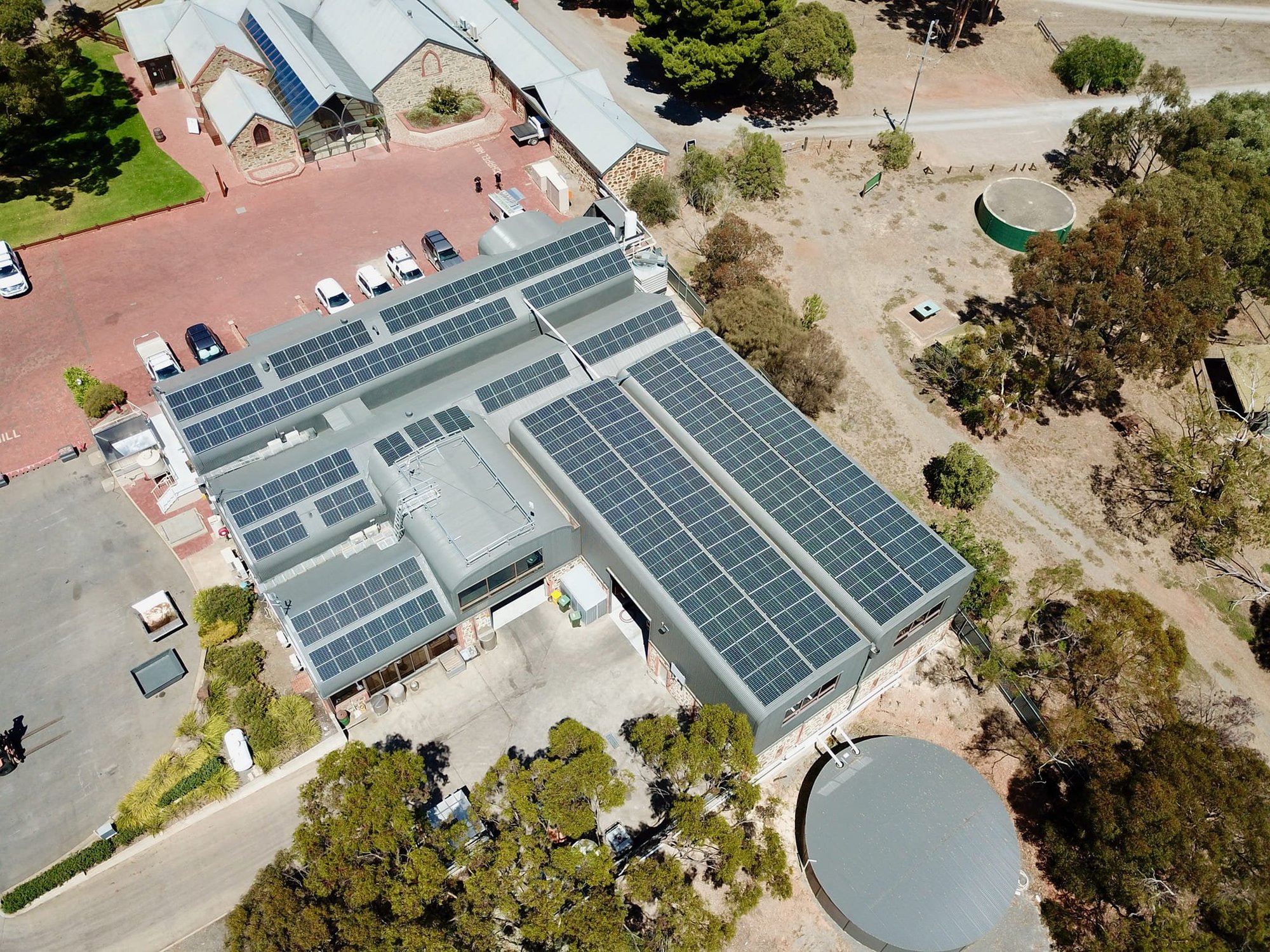 chapel hill winery solar system in south mclaren vale south australia