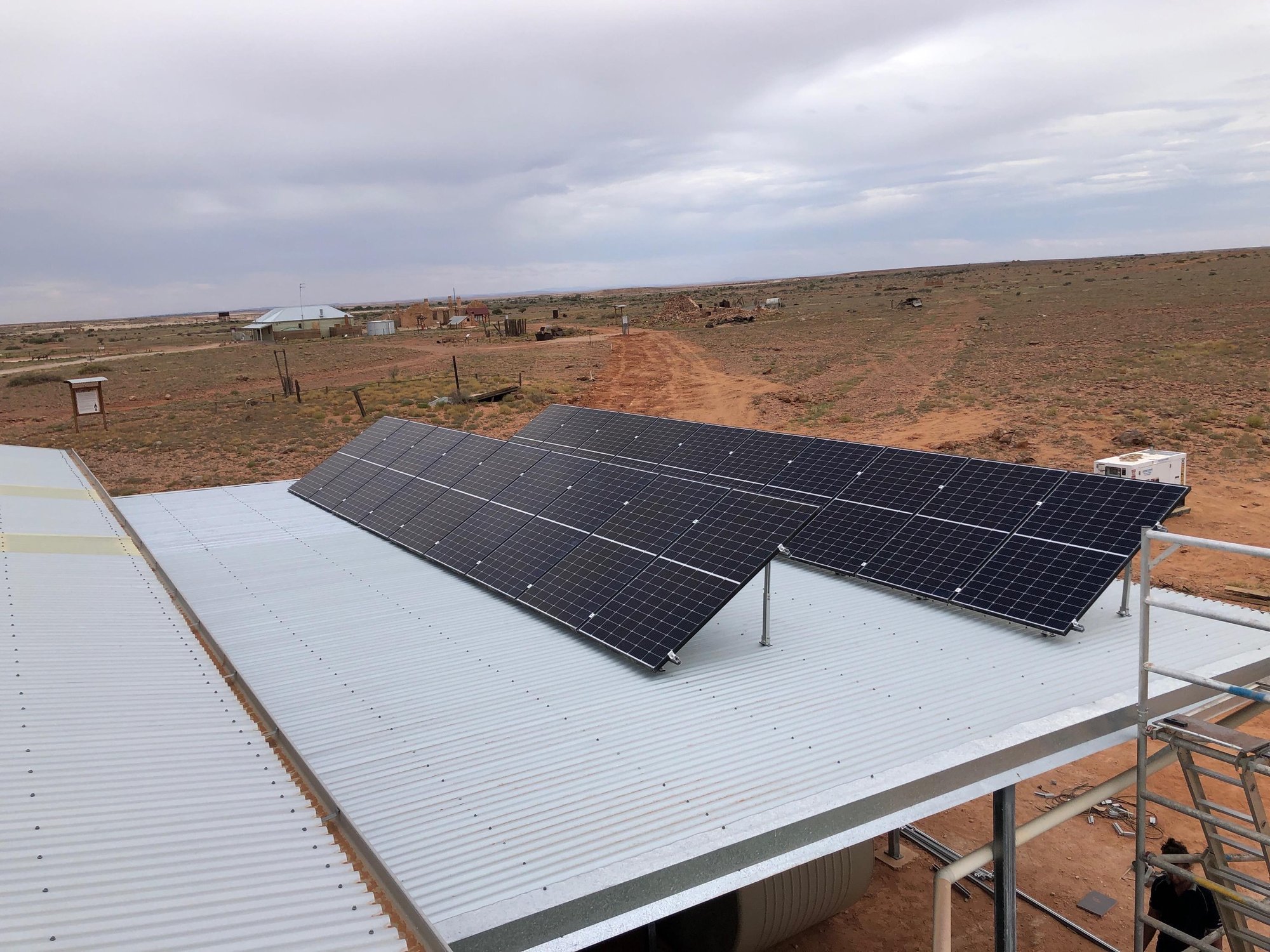 Offgrid Solar Panel Roof Array