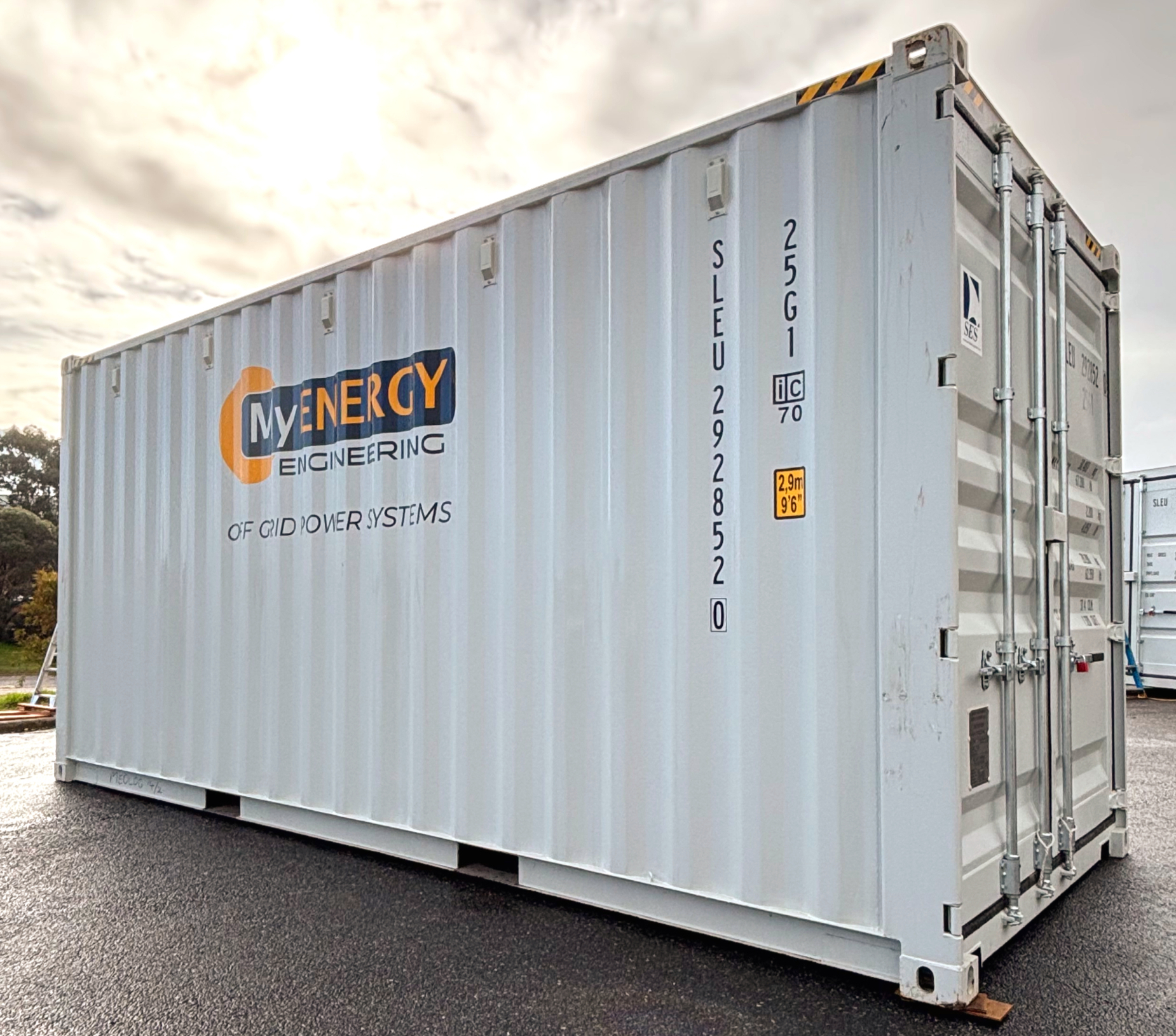 Off Grid Power System Housed In A Custom Built 20ft Shipping Container