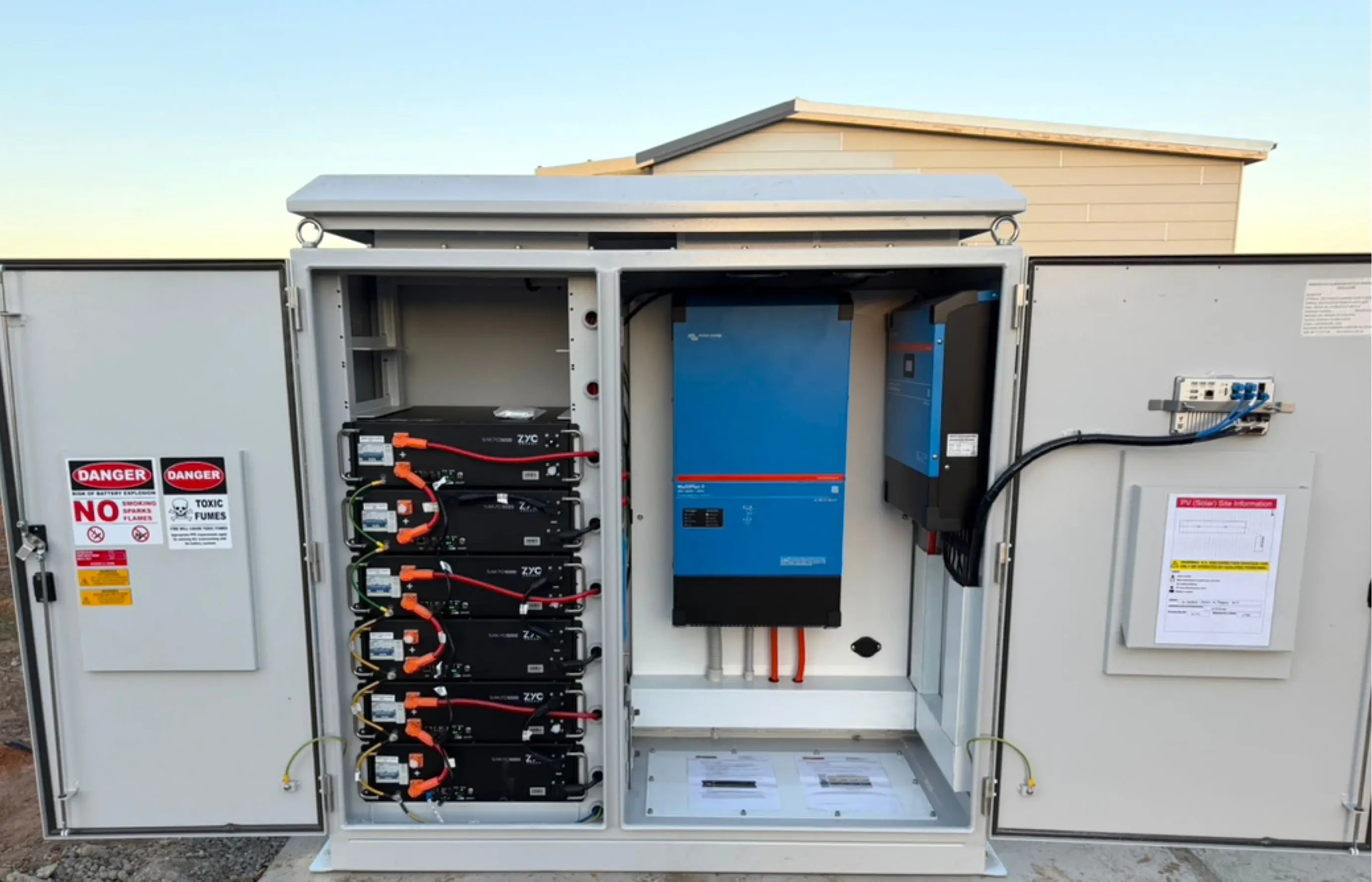 off grid power system cabinet redbank victoria