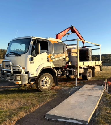 myenergy truck with cabinet at installation redbank victoria