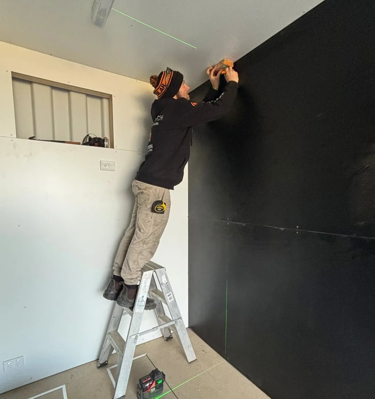 insulation and walls fit out containerised off grid power system webp-1
