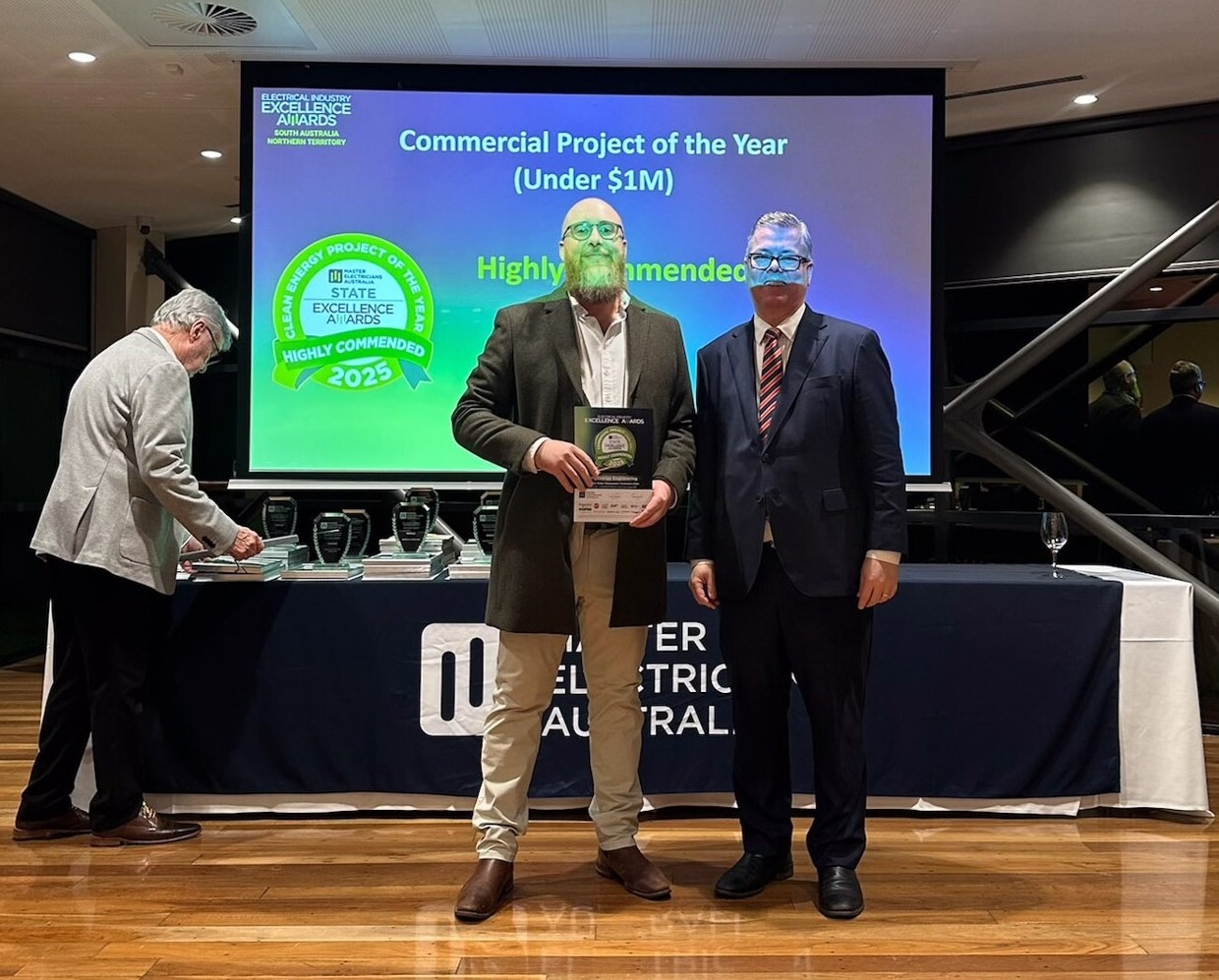 master electricians australia industry excellence awards 2025 alano waters commercial project of the year under $1m highly commended.