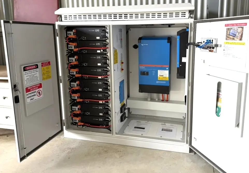 off grid power system for a barossa valley vineyard