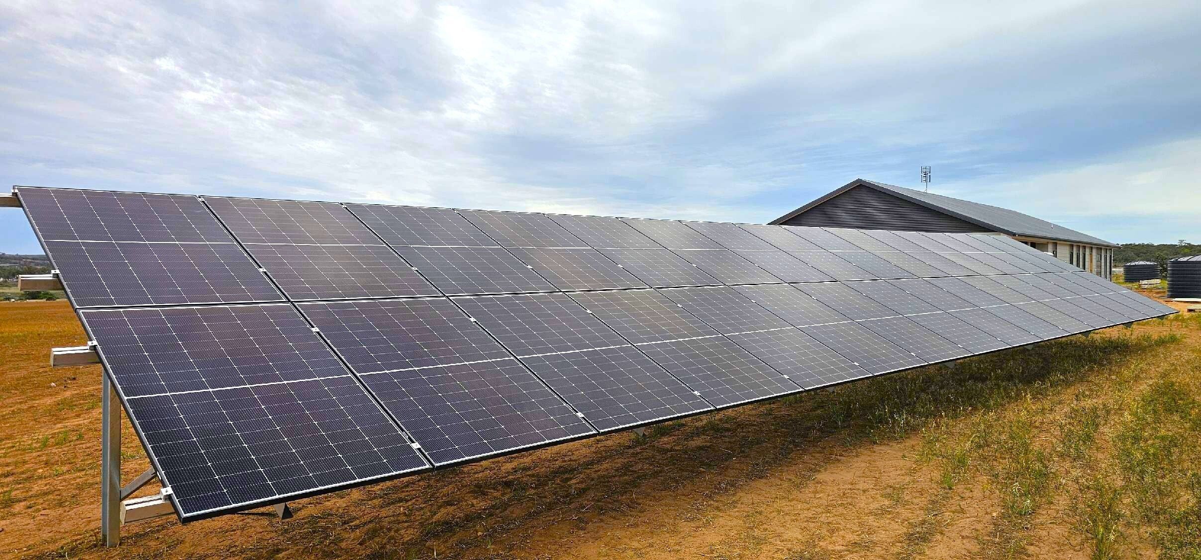 off grid solar panel grount mount mannum south australia