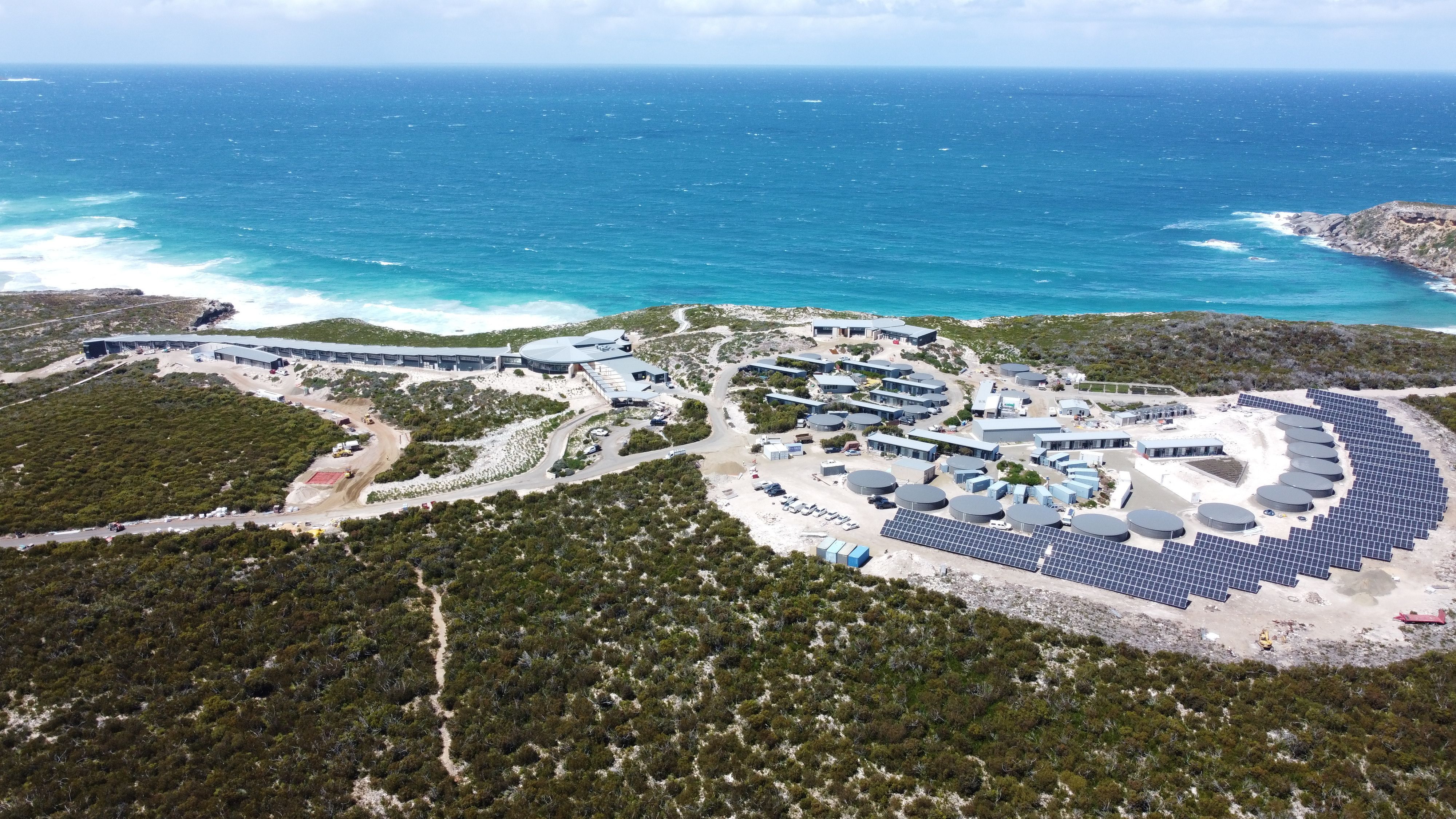 microgrid at southern ocean lodge kangaroo island south australia