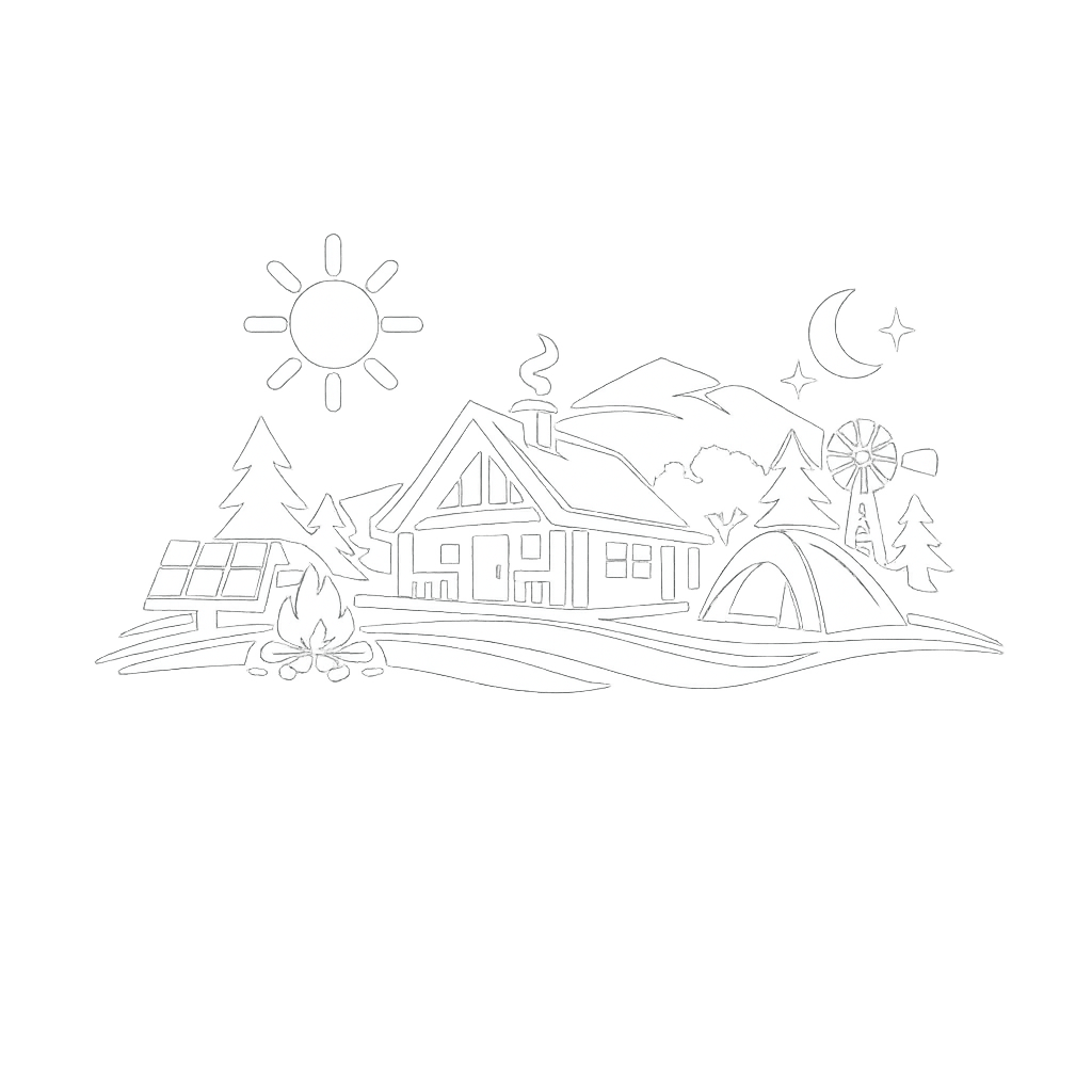 tourism and accom icon in white