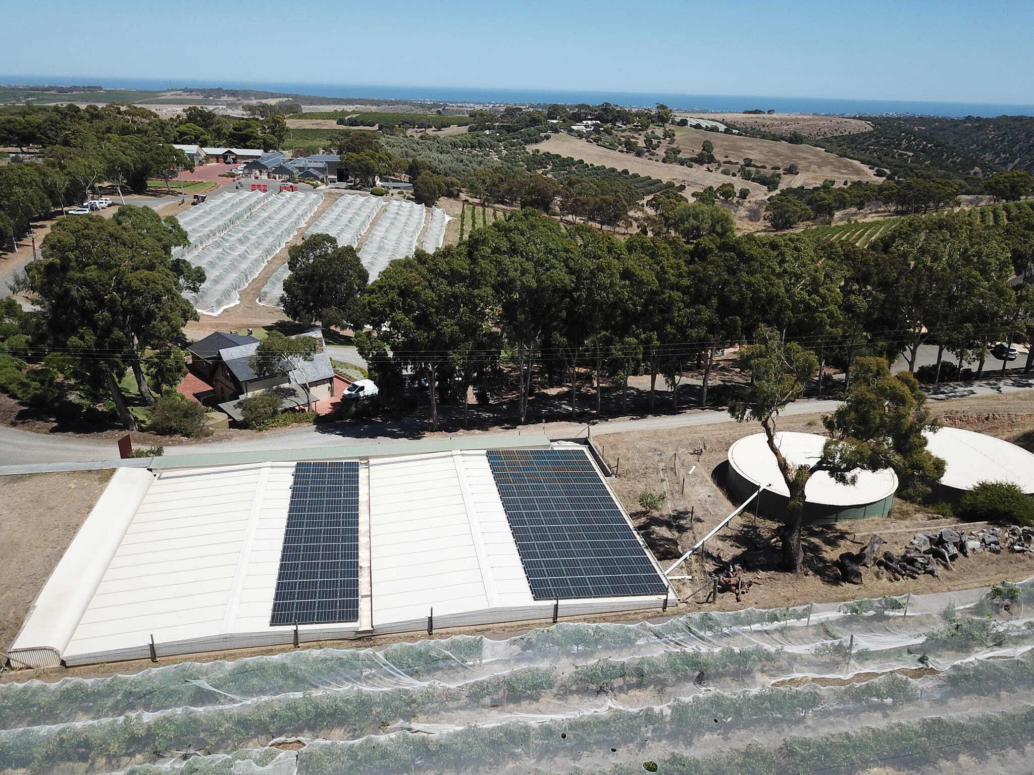 Chapel Hill Wine Barrel Shed Solar