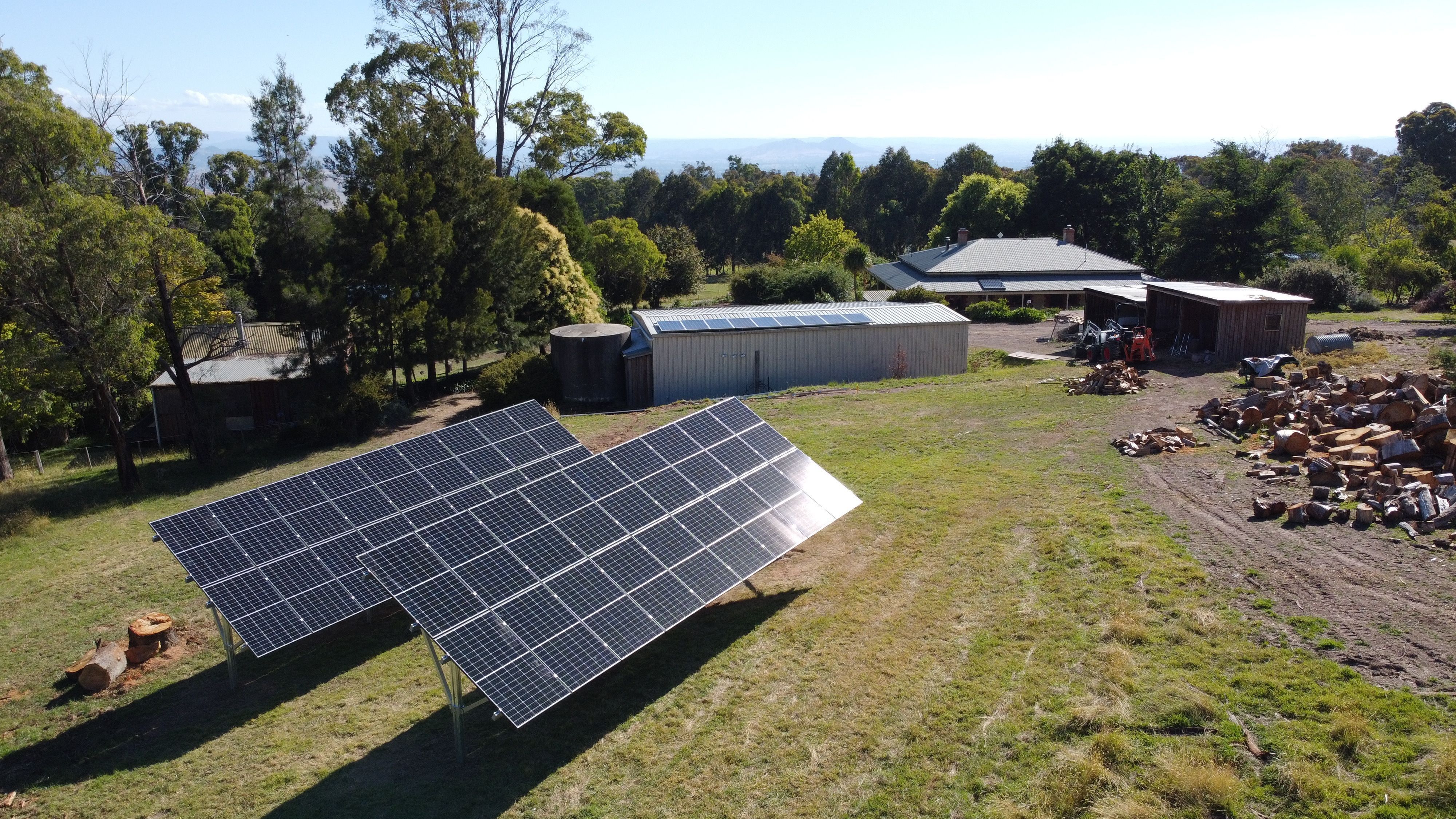 ground array solar for home