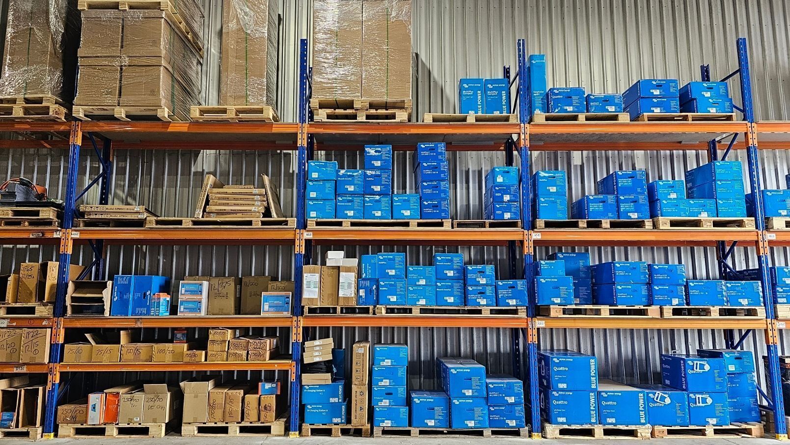 warehouse wall of victron